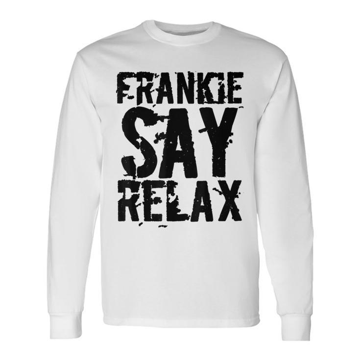 Frankieay Relax 太字フォントシャツ 長袖Tシャツ