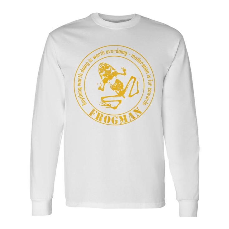 Frogman Diver ダメージ加工。 長袖Tシャツ