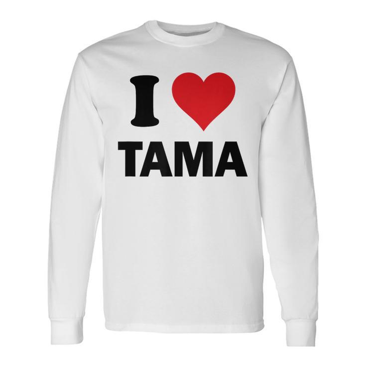 I Heart Tama Japan Love 日本土産 長袖Tシャツ