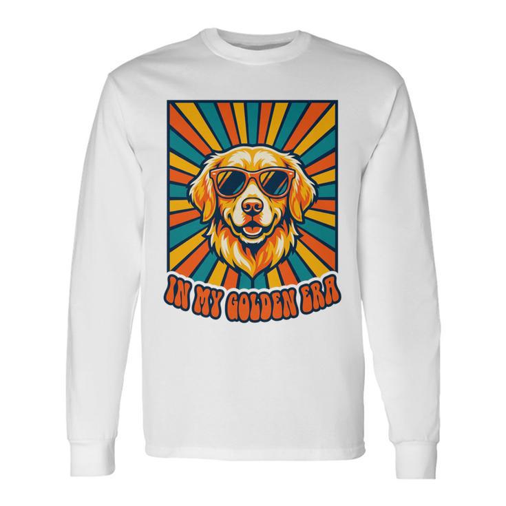 In My Golden Era レトロレトリバー ドッグサングラス グラフィックtシャツ 長袖tシャツ 長袖Tシャツ
