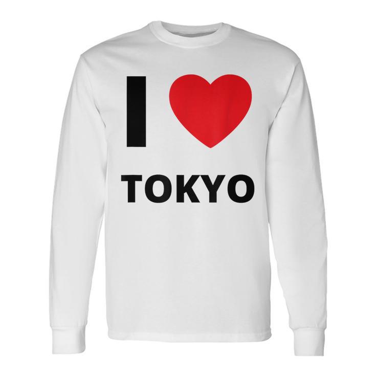 I Love Tokyo Travel Tourist 長袖Tシャツ