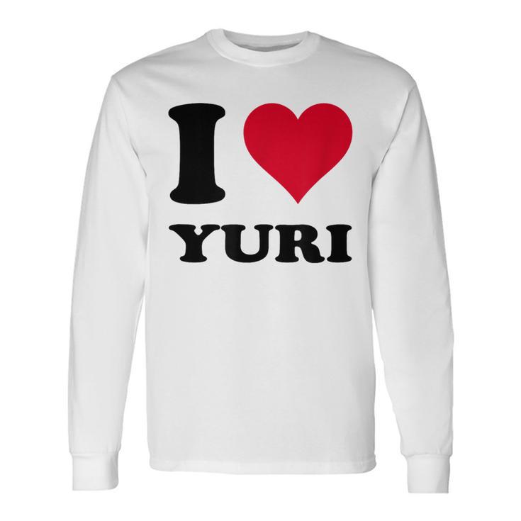 I Love Yuri 長袖Tシャツ