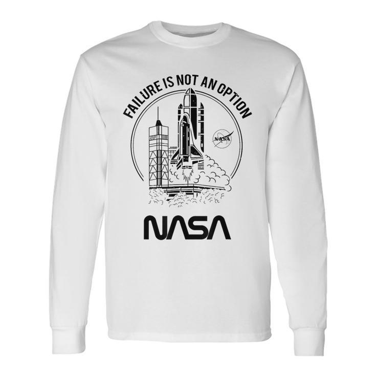 Nasa の失敗は許されない スペース シャトル 長袖Tシャツ