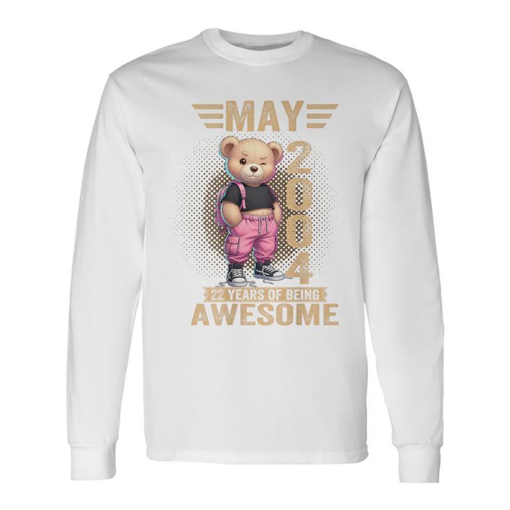 On Back 2004年5月 22歳の誕生日 22歳 テディベア 長袖Tシャツ