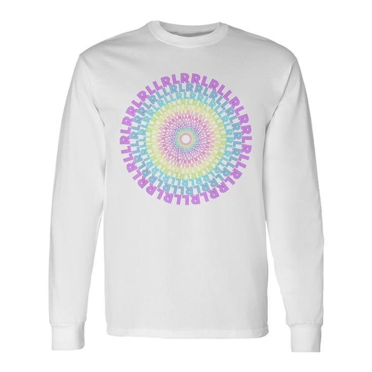 Paradiddleariations ドラム 原始スパイラル Rlrr Lrll ドラマー 長袖Tシャツ