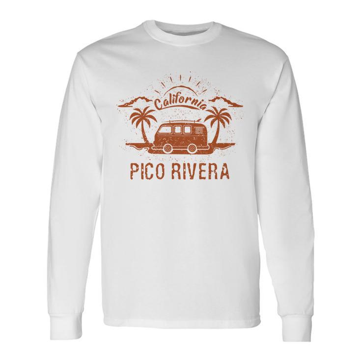 Pico Rivera Ca カリフォルニア レトロ ビンテージ サーフィン ビーチ 長袖tシャツ 長袖Tシャツ