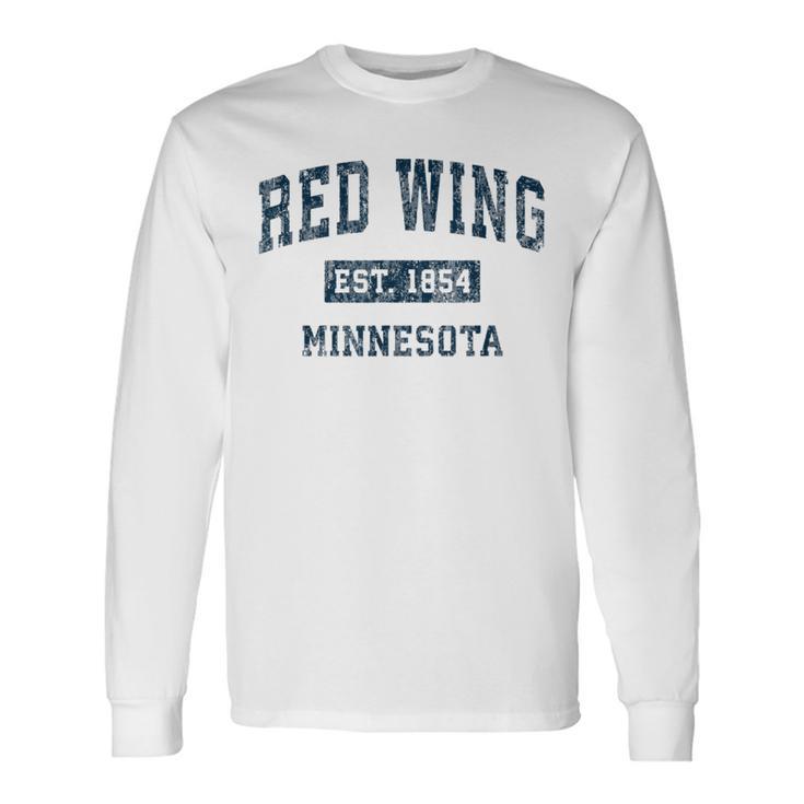 Red Wing ミネソタ Mn ヴィンテージ スポーツデザイン ネイビー プリント 長袖Tシャツ