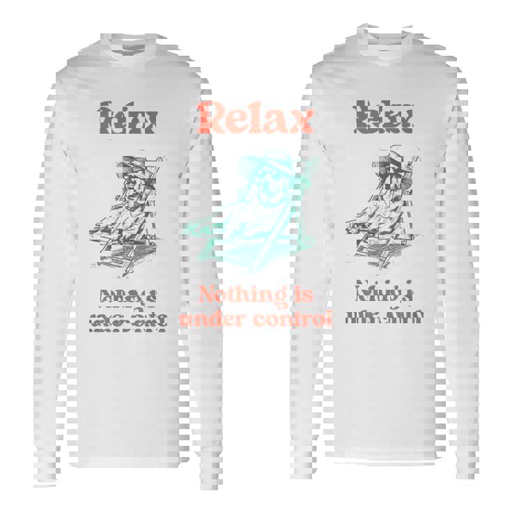 Relax Labrador Dog Owner Graphic 長袖Tシャツ