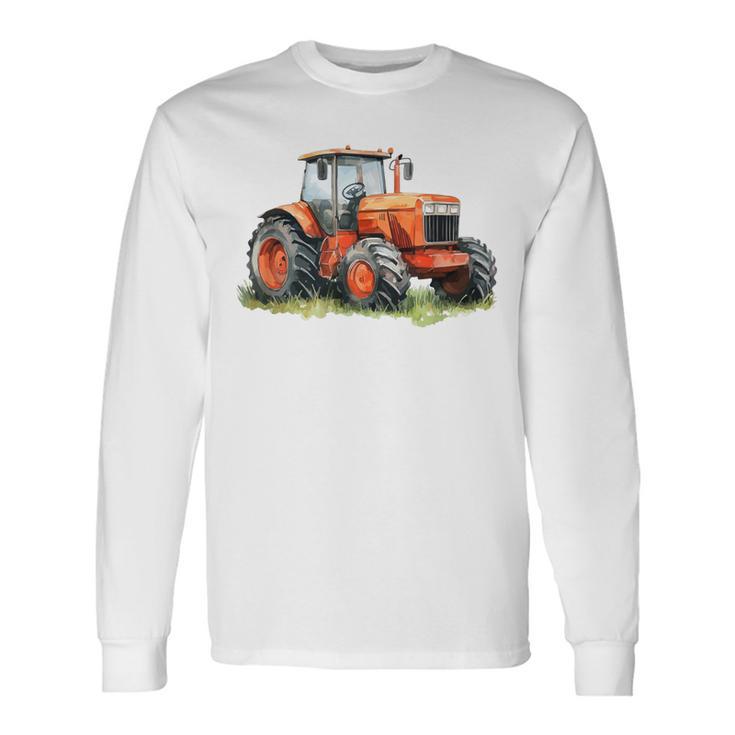 Snirt トラクターtシャツ、トラクター、トラクターコーヒーマグ 長袖Tシャツ