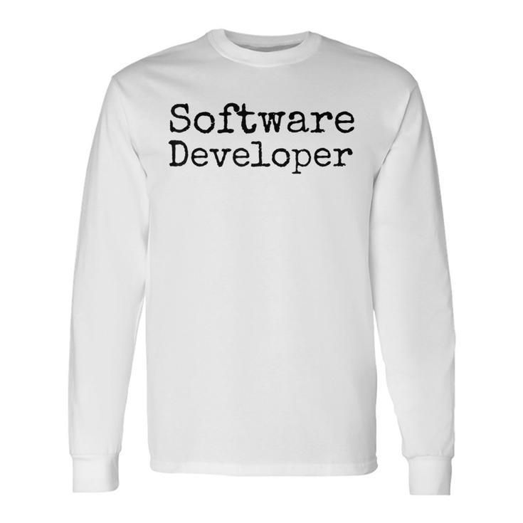 Software Developer 長袖Tシャツ