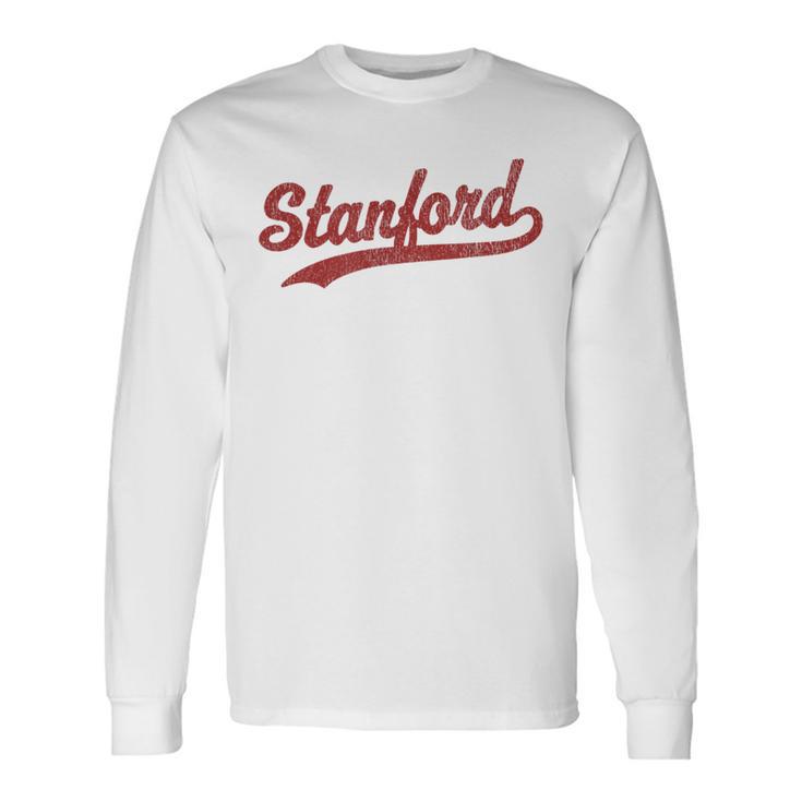 Stanford California Ca ビンテージスポーツグラフィック 長袖Tシャツ