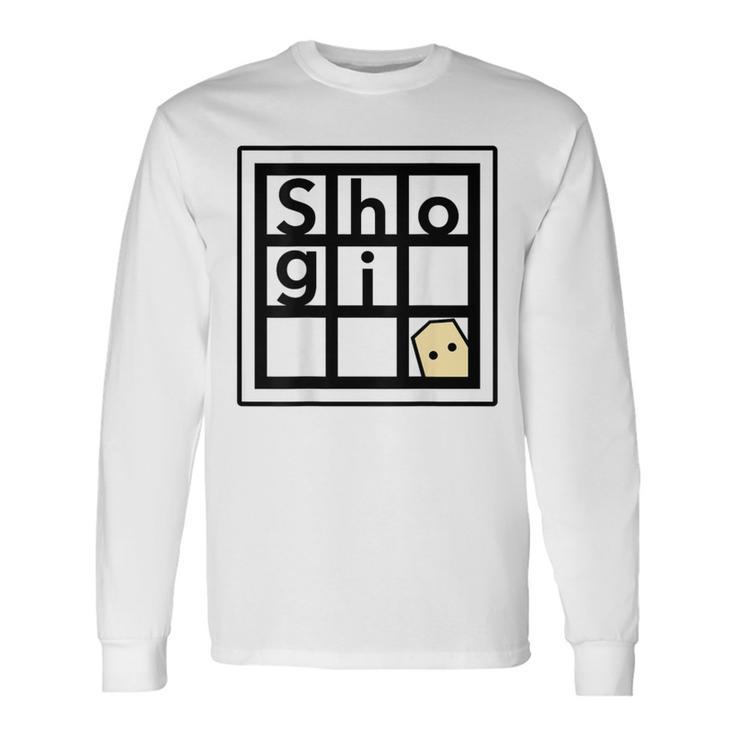 【バックプリント・背中側】Shogiくん ショーギ Kun 将棋 駒（将棋盤）【ゆるフレンズ】かわいい キャラ イラスト 長袖Tシャツ