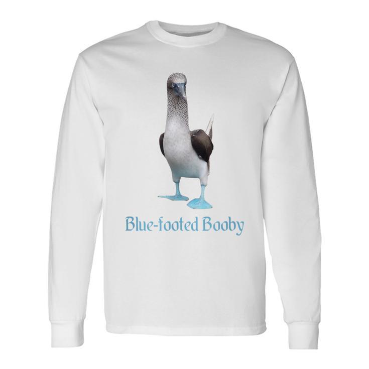 アオアシカツオドリの品種鳥類学 長袖Tシャツ