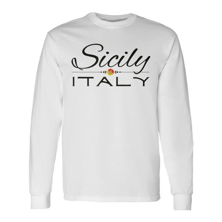 イタリア シチリア島 レモン お土産シチリア島 長袖Tシャツ