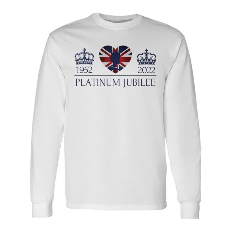 エリザベス女王プラチナジュビリー70年イギリス国旗 長袖Tシャツ