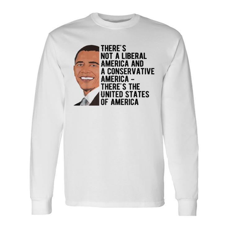 オバマ引用アメリカンギフト 長袖Tシャツ