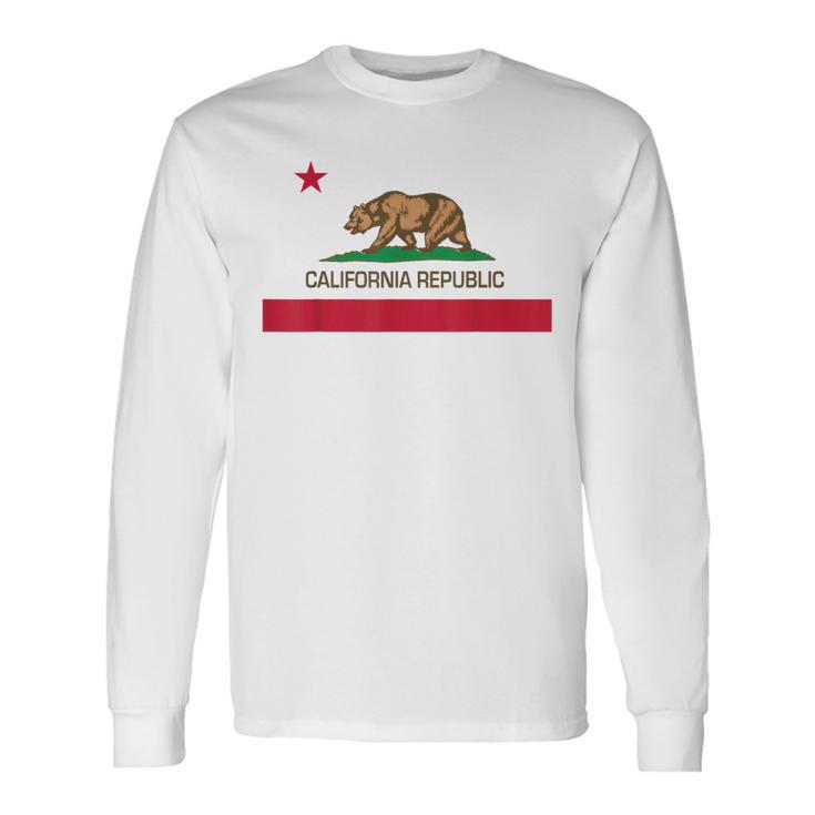 カリフォルニア州旗 長袖Tシャツ
