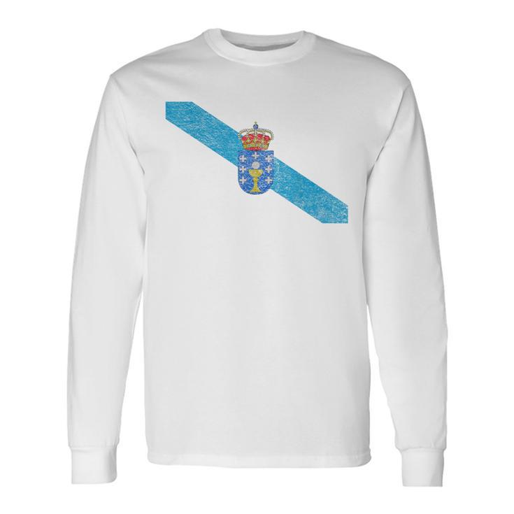 ガリシア スペイン国旗 ガリシアのプライド 長袖Tシャツ