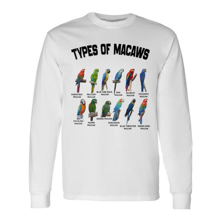 コンゴウインコの種類 面白い品種 コンゴウインコ ヴィンテージ オウム ファミリー 長袖Tシャツ