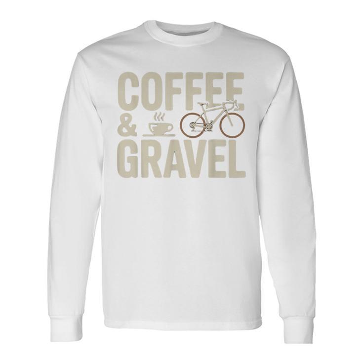 コーヒー&グラベル グラベル グラベルバイク グラベルバイカー オフロードバイク 長袖Tシャツ