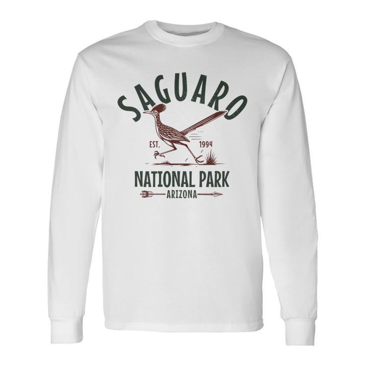 サグアロツーソン アリゾナ国立公園 ロードランナー お土産 長袖tシャツ 長袖Tシャツ