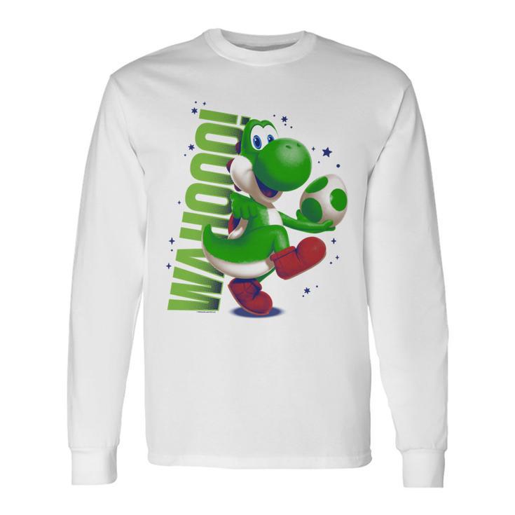 ザ・スーパーマリオギャラクシー・ムービー Action Yoshi 長袖tシャツ 長袖Tシャツ