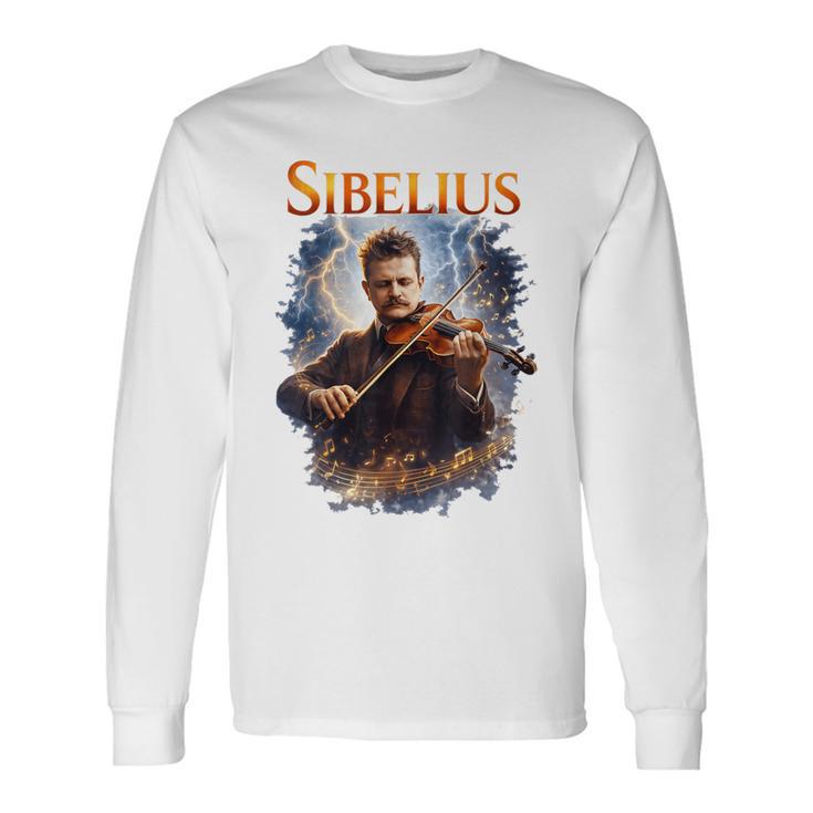 ジャン・シベリウス 作曲家 長袖Tシャツ