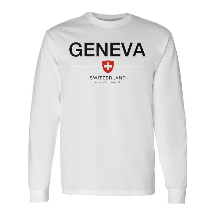 ジュネーブ スイス 首都 スイス ジュネーブ スイス 長袖Tシャツ