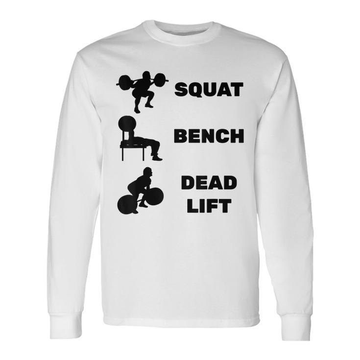 スクワットベンチデッドリフトパワーリフティング 長袖Tシャツ