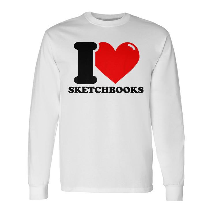 スケッチブックが大好き 長袖Tシャツ