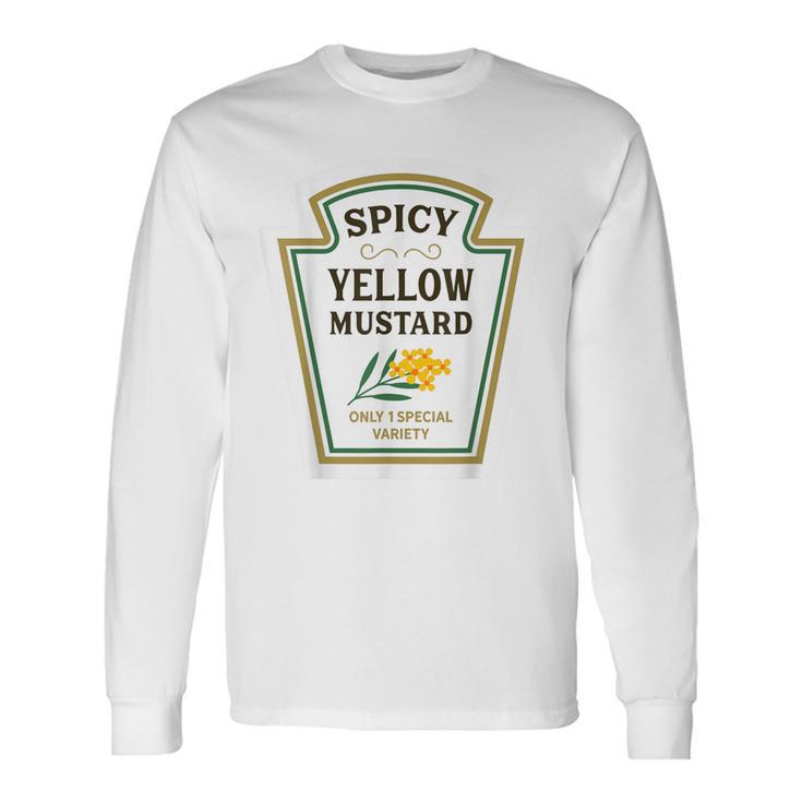 スパイシーイエローマスタードのみ 1 スペシャルバラエティ おもしろマスタード 長袖Tシャツ