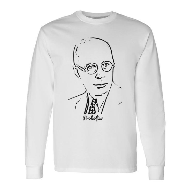 セルゲイ・プロコフィエフ クラシック音楽作曲家 長袖Tシャツ