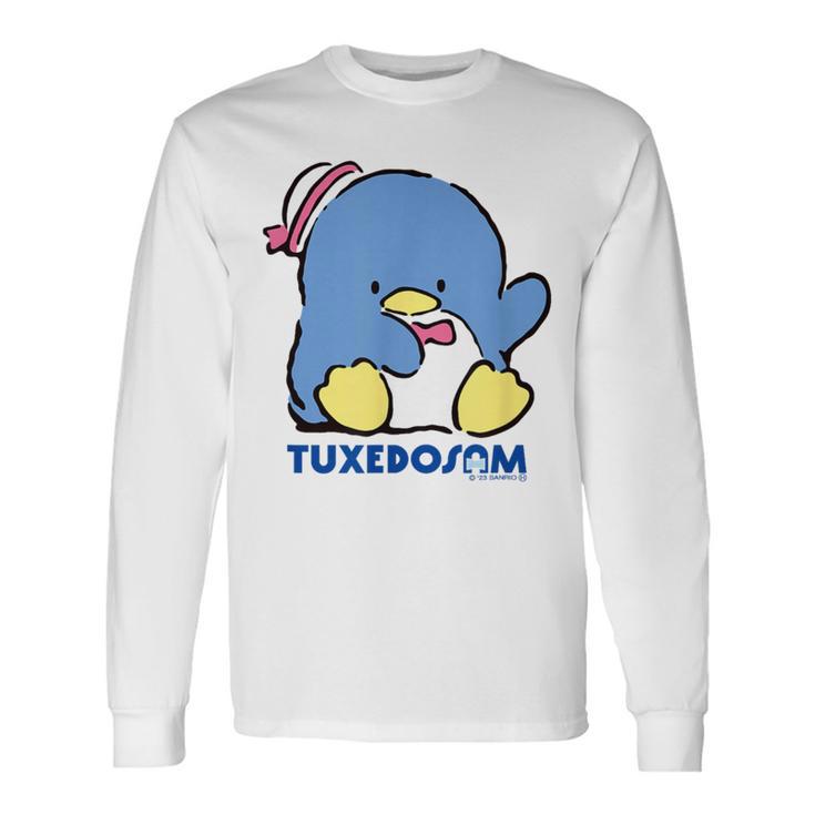 タキシードサム おすわり ダークカラー 長袖Tシャツ