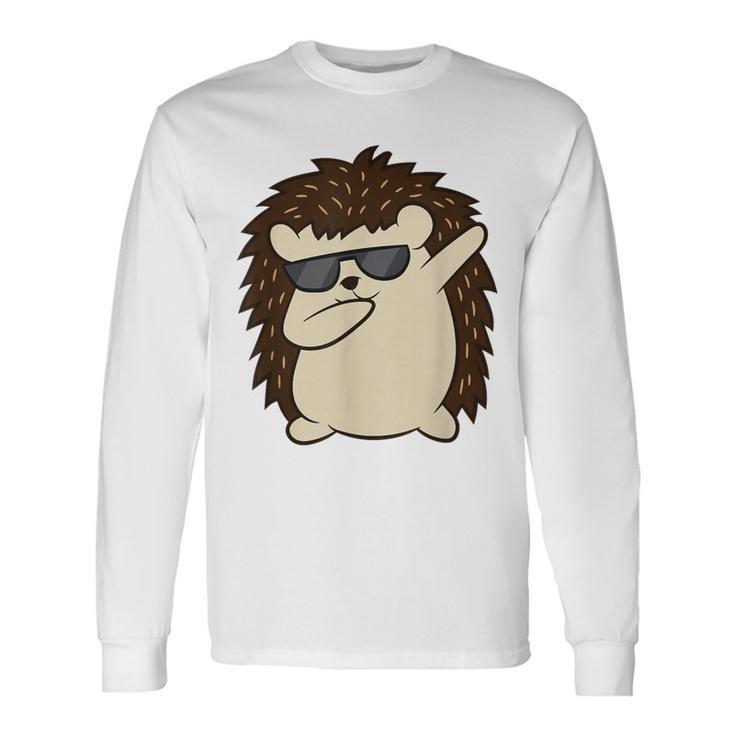 ダビングハリネズミ おもしろハリネズミ 長袖Tシャツ