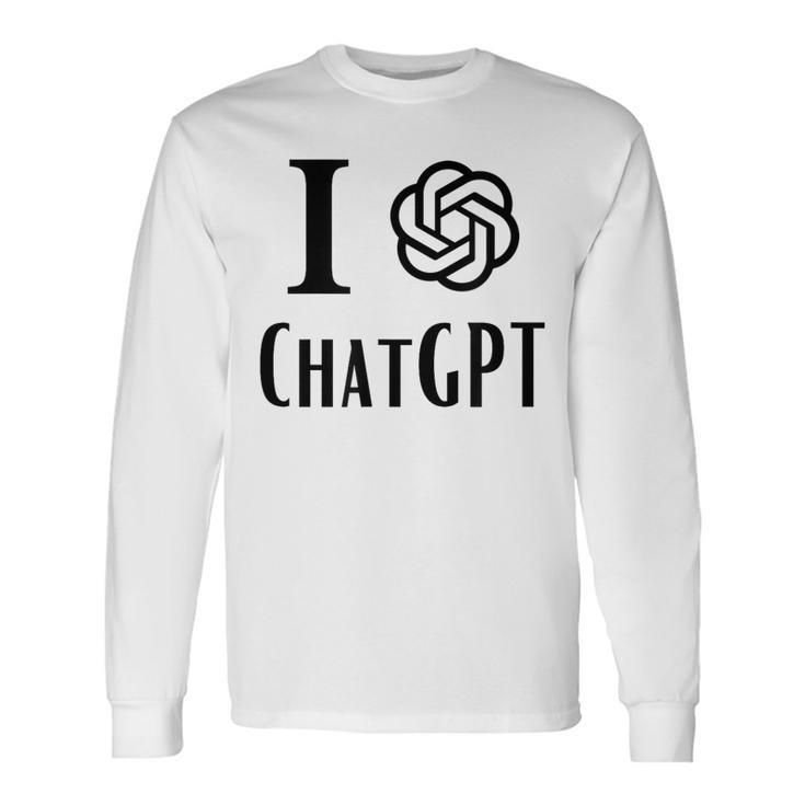 チャット Gpt が大好きです 長袖Tシャツ