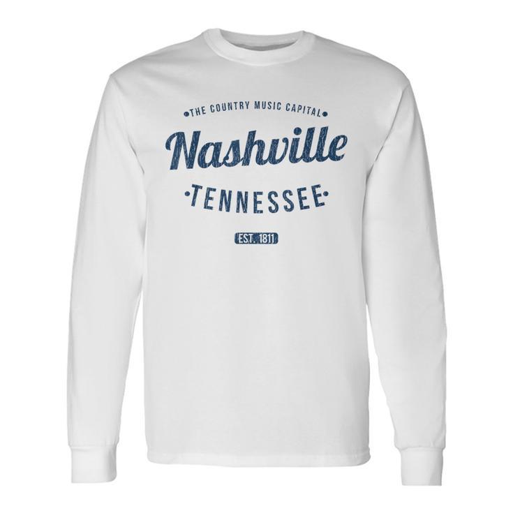 テネシー州ナッシュビル ヴィンテージ 旅行 お土産 ナッシュビル 長袖Tシャツ