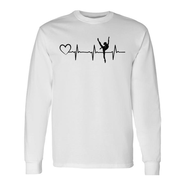 バレリーナ ハートビート ハート バレリーナ バレエ ハートビート 長袖Tシャツ