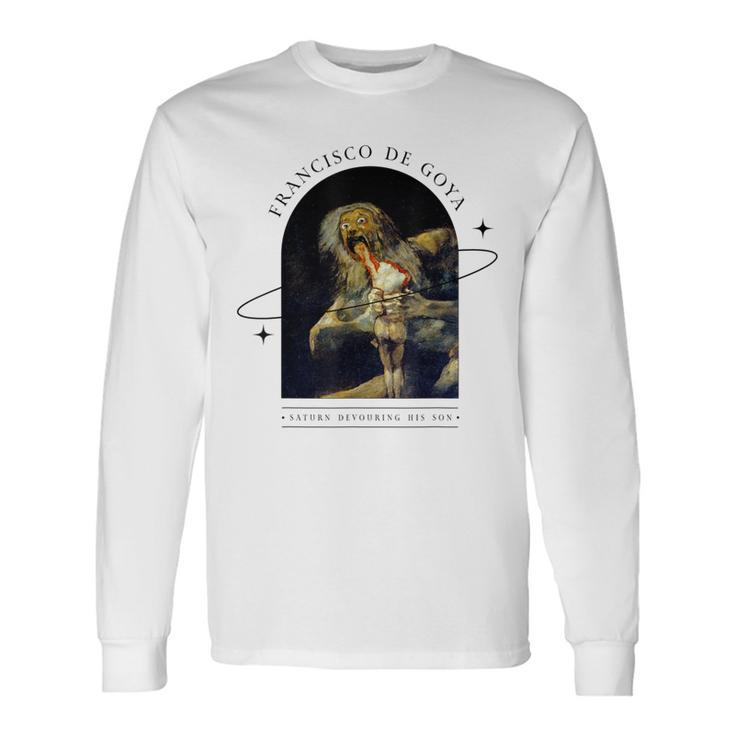 フランシスコ デ ゴヤ デザイン ホラー ゴシック アート 長袖Tシャツ