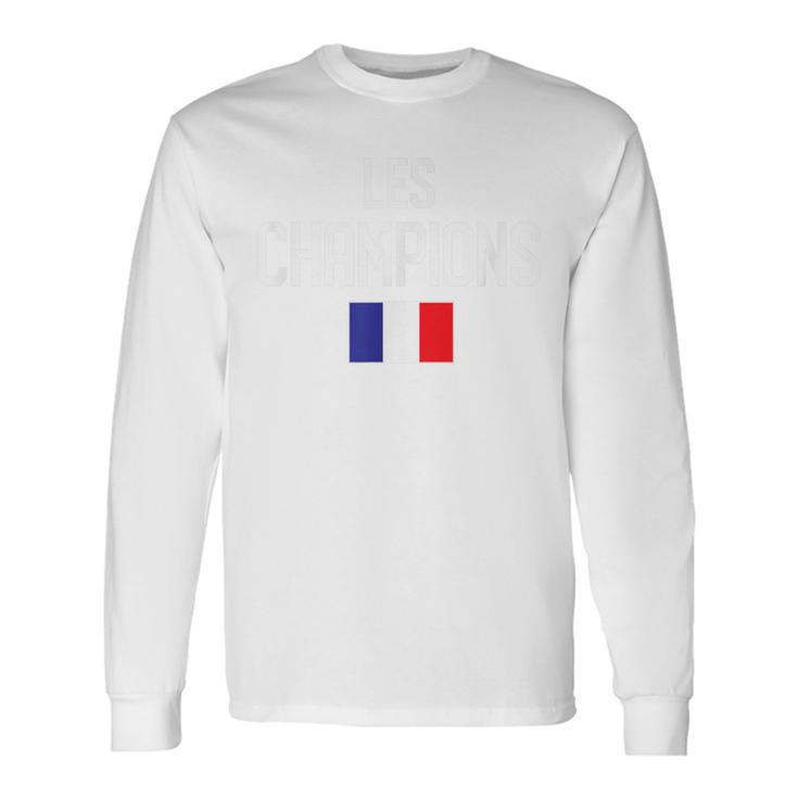 フランス 2018 フットボール サッカー ワールドチャンピオン 長袖Tシャツ