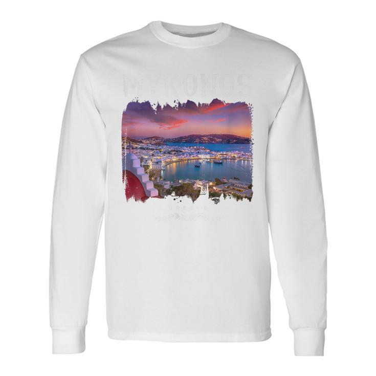 ミコノス島 お土産ミコノス ギリシャミコノス 長袖Tシャツ