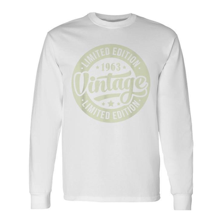 ヴィンテージ 1963 メンズ 限定版 Bday 1963 誕生日 長袖Tシャツ