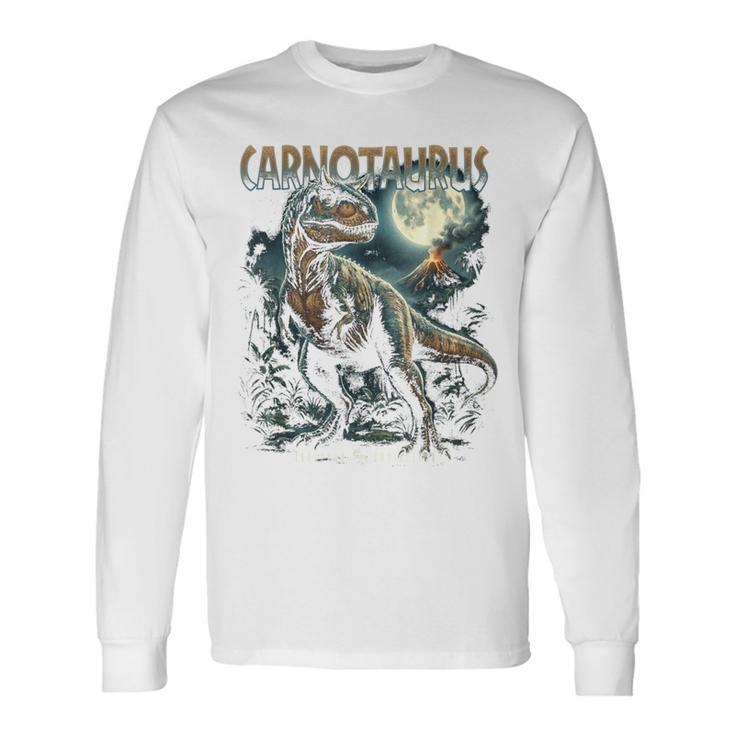 ヴィンテージ カルノタウルス 90年代 ブートレッグ恐竜 先史時代の恐竜 長袖Tシャツ