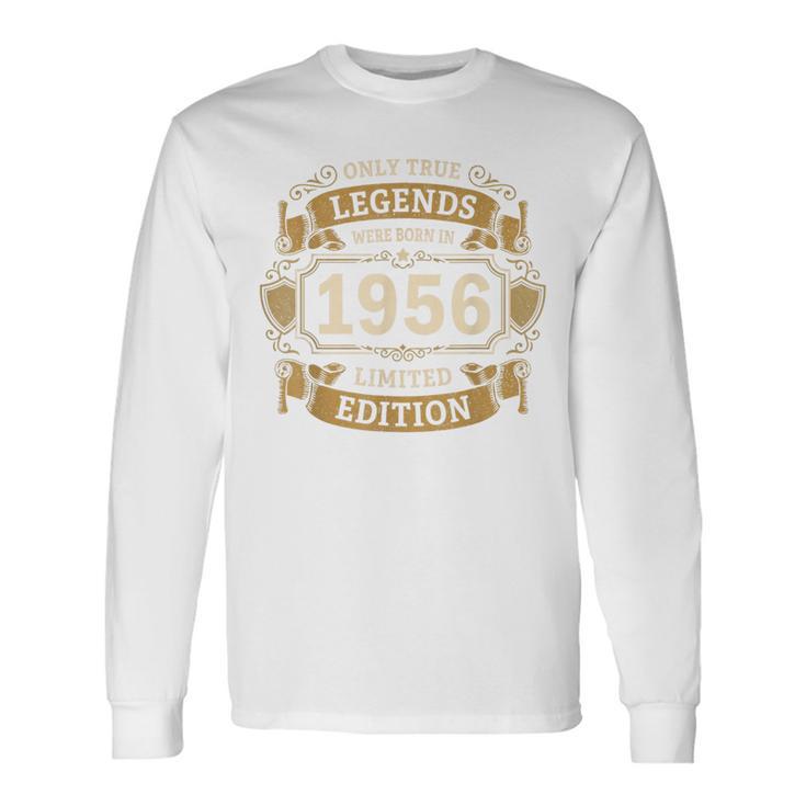伝説は1956年にヴィンテージ70歳の誕生日に生まれました70歳 長袖Tシャツ