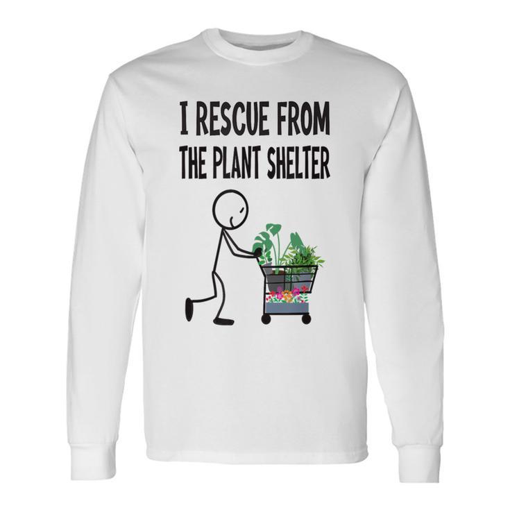 庭師、植物 長袖Tシャツ