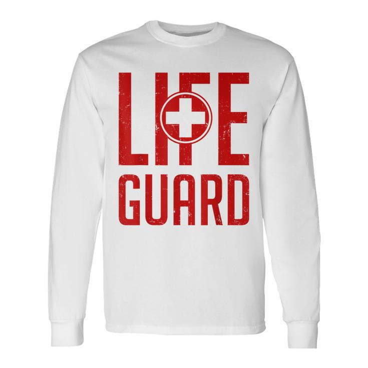 救命救急救命士のライフセーバー Lifeguard 長袖Tシャツ