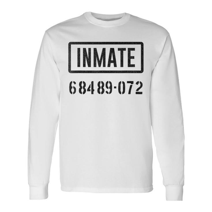 楽しい囚人または刑務所の囚人番号 ハロウィンコスチューム 長袖Tシャツ