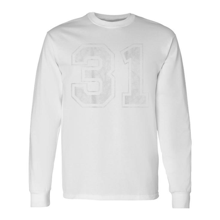 背面に31番。 長袖Tシャツ