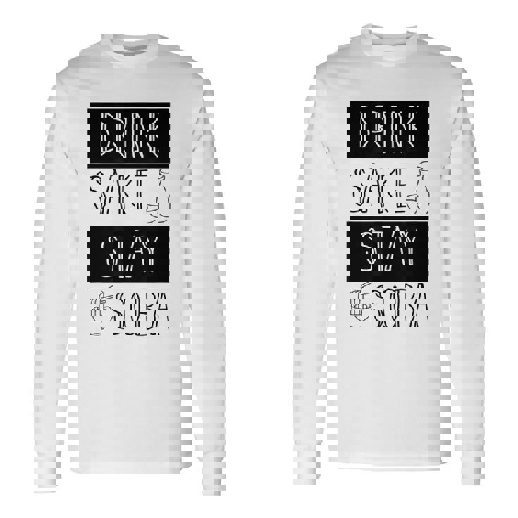 酒飲みそばそば Drinkake Andtayoba 長袖Tシャツ