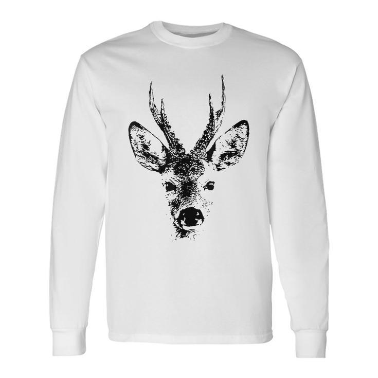 鹿 ハンターハンティング 長袖Tシャツ