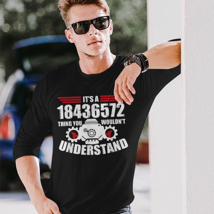 18436572のことだよ君にはわからないだろうけど面白い8 長袖Tシャツ 彼への贈り物